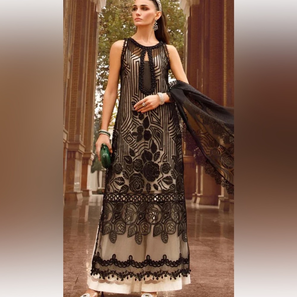 Pakistani branded dress mother and daughter